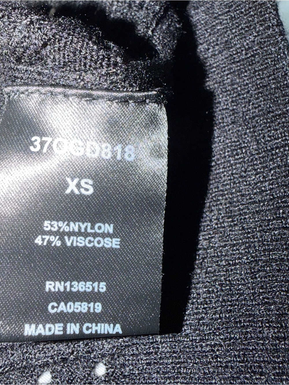 Black Sleeveless Ribbed Tank Top - Classic Women's Knit Size XS - Picture 5 of 5